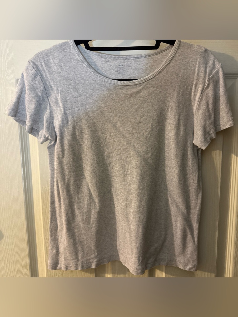 Brandy Crewneck Women’s Tee - Light Gray